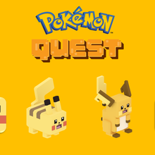 evolutions raichu - pokemon quest 8-bits pokemonquest pikachu 3d print model - Mito3D