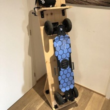 evolve board mount carbon electric skateboard eskate gt stand hobby 3d print model - Mito3D