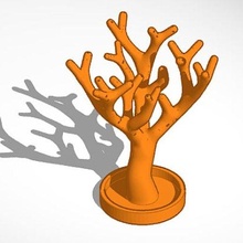 bijouterie arbre arvore porta bijoux 3d print model - Mito3D