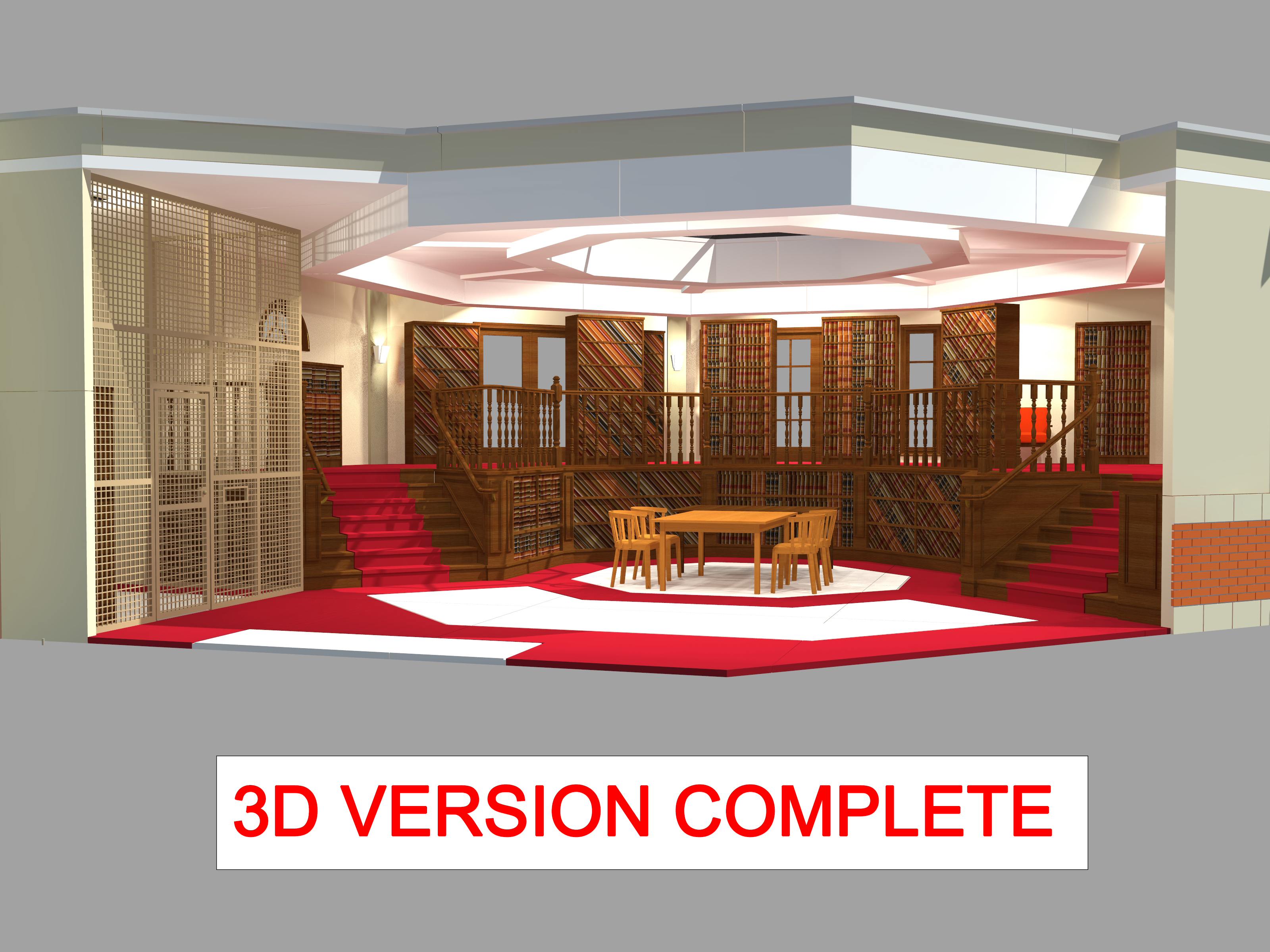 esatto replica buffy libreria 1 12 biblioteca vampiro vero modello In piedi figure 3D print model - Mito3D