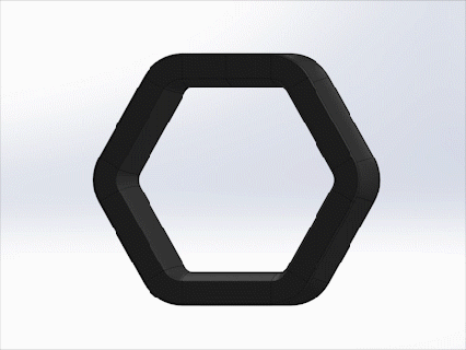 hexagonal expansor joalheria brinco joalheria orelha expansor piercing Espinho 3d print model - Mito3D