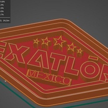 exatlon cookie cutter 3d print model - Mito3D