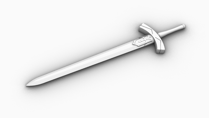 excalibur destino cero permanecer noche juego 3dprinting 3dprintable montaje espada fantasía estancia fategrandorder sable sabersword anime réplica disfraz cosplay fantasia juegos juguetes 3d print model - Mito3D