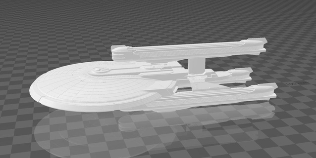exkalibrieren Klasse dreadnought Krieg Sterne Star Trek Schiff Filme 3d print model - Mito3D