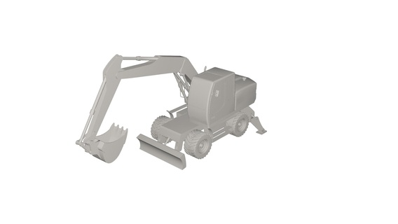Bagger Spiel Haken Kran industriell Aufzug mechanisch Design Ingenieurwesen Aufhänger Teile 3d print model - Mito3D