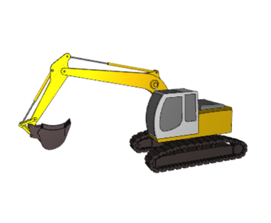 excavator toys construction works models 3d print model - Mito3D