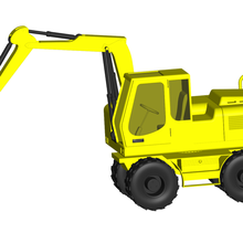excavator 3d print model - Mito3D