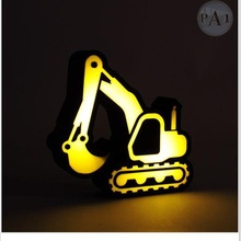excavator led lamp light child bedroom construction room cute 3d night ambiance childhood machinery sand 3d print model - Mito3D