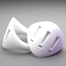 pontos de exclamação anel jóias fluido a arte resumo única moda acessório suave 3d print model - Mito3D