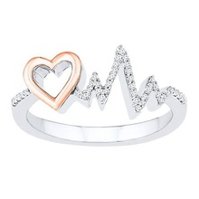 exclusive 3d jewelry cad design heart ring model stl wedding engagement 3d print model - Mito3D