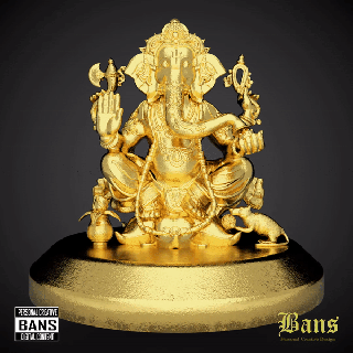 exclusivo ganesha Deus arte estátua mitológico mágico oculto Índia 3d print model - Mito3D