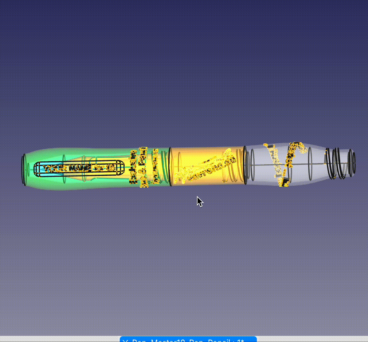 exclusif infini crayon extension espace rangement compartiment gadget stylo éternité pilules médicament boutique 3D print model - Mito3D