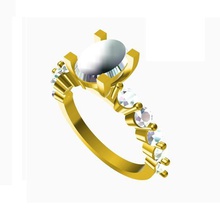 exclusiva de jóias design 3d anel casamento cad modelo stl do Modelo noivado moda modelos exclusivo 3d print model - Mito3D