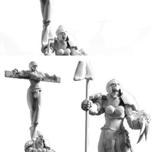 executors 40k marine girl space toy warham 3d print model - Mito3D