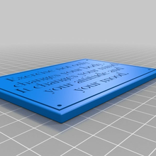 exercise plate custom plaque quote quotes signs_logos 3d print model - Mito3D