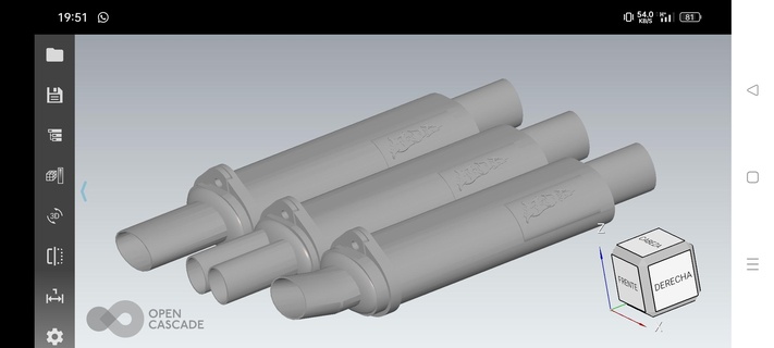 exhaust 3d print model - Mito3D