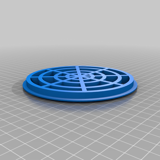 échappement grille pvc tuyau diamètre 125 3D print model - Mito3D