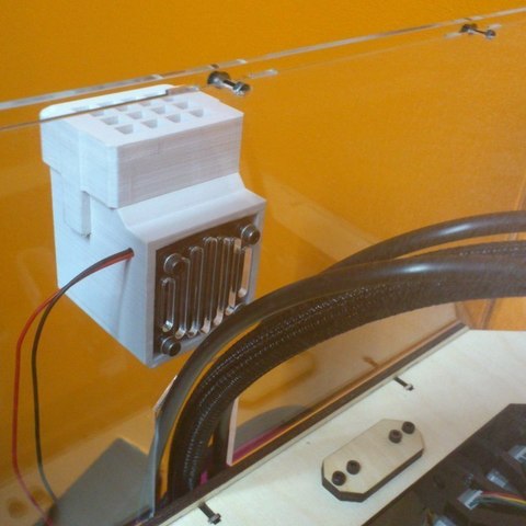 el sistema de escape 40mm replicador la herramienta Impresora 3d accesorios capucha los humos cubierta 3D print model - Mito3D