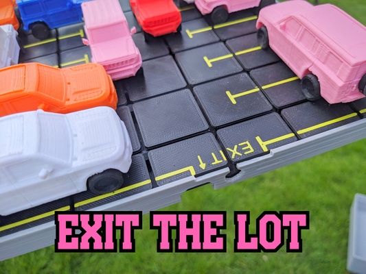 exit lot - unblock puzzle game parking puzzles slider sliding defender jimny defender130 3d print model - Mito3D