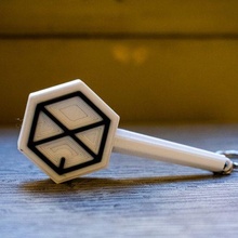 exo lightstick keychain keyring kpop bts boyband easy logo music korea corea asia asian gift k pop kito3d 3d print model - Mito3D