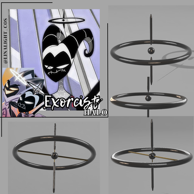 exorcists angels halo hazbin hotel cosplay angel props wings exorcist 3d print model - Mito3D