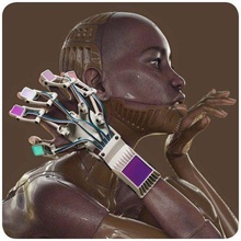 esoscheletro cyborg guanto controller cosplay futuro interfaccia protesi robot robotica sculture 3d print model - Mito3D