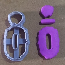 exótico oval polímero arcilla cortador joyería joya disfraz galletas polimerica pendientes collar panadería 3d print model - Mito3D