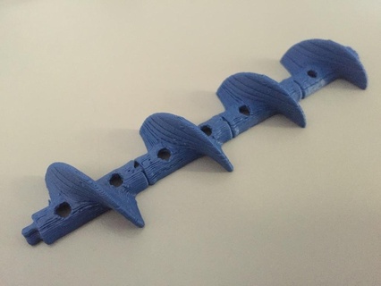 espandibile coclea pesce alimentatore pellet gadget 3d print model - Mito3D