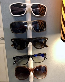 expansível oculos escuros óculos suporte parede monte moda 3d print model - Mito3D
