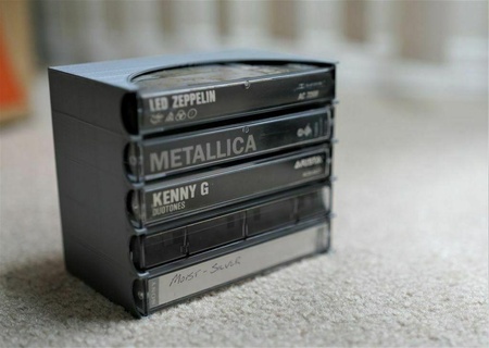 expandable tape cassette rack - remix Tools containers box organization storage 3d print model - Mito3D