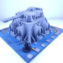 expansion gothic bunker energy weapons turret 3d print model - Mito3D