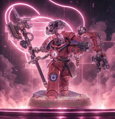 experienced engineer 42k 40kg sanguine 28mm marine hammer of war wargaming marines boardgame sanguinary librarian space blood tabletop angels 32mm miniature 3d print model - Mito3D