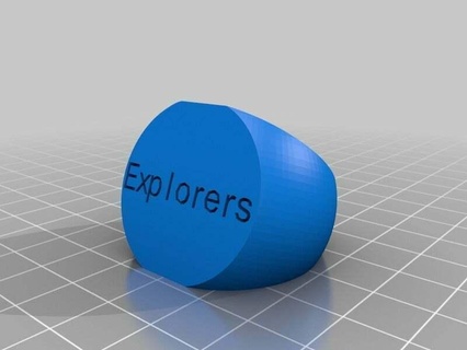 explorers woggle customized rings 3d print model - Mito3D