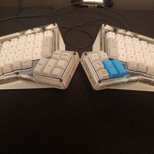 extended ergodox tent tool electronics mechanical keyboard 3d print model - Mito3D