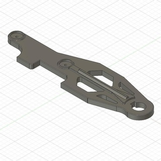 extended flail lever 3d print model - Mito3D