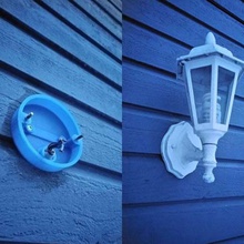 exterior light fixture round wall mount home lamp replacement parts 3d print model - Mito3D