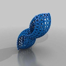 exterior conchas hexágono superficie texturizado matemáticas_art 3d print model - Mito3D