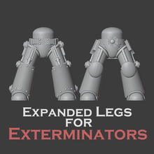 exterminator legs bigger thicker miniature tabletop war hammer horus heresy 30k space marine terminator indomitus 3d print model - Mito3D