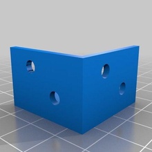 external corner bracket screw holes tool parts 3d print model - Mito3D