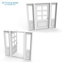 porta esterna casa diorama 3d stampabile il cancello gioco interno le miniature scala tamiya 3d print model - Mito3D