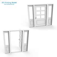porta externa a casa jogo portão diorama 3d printable interno miniaturas escala tamiya 3d print model - Mito3D