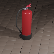 extintor martillo guerra fuego mesa juegos clásico terreno diorama 3d print model - Mito3D