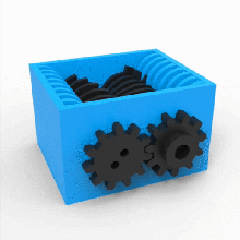 extrema potente triturador gadget modelo o controle rotação motor servo engrenagem rc printable despedaçar-se a máquina ferramenta poderoso 3d print model - Mito3D