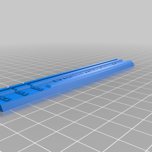 extrusora calibración regla herramienta fdm filamento boquilla extrusor 3d impresora accesorios 3D print model - Mito3D