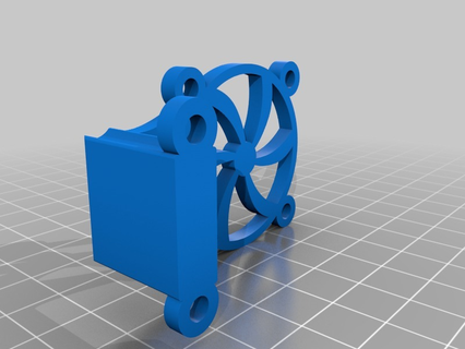 extruder deep fan mount printrbot simple metal 3d printer accessories 3d print model - Mito3D