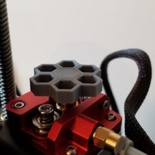 extruder knob - honeycomb flat tool ender 3 remix 3d printer parts 3d print model - Mito3D