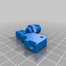 extruder plate monoprice mini delta bowden 3d_printer_parts 3d print model - Mito3D
