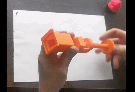 extruding dough press modeline press funny dough  3d print model - Mito3D