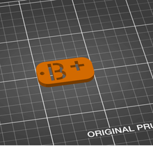 eychain - oard lood ype b+ gadget 3d print model - Mito3D