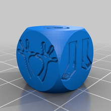 eye die 16mm customized dice 3d print model - Mito3D